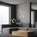 Rabalux 3249 Deckenleuchte Tarien 2x40W | E14 - Chrom, Rauch