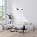 Rabalux 3257 LED Hängende Deckenleuchte Meridia 1x40w | 2900lm | 3000k - schwarz