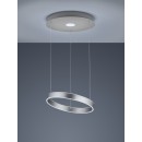 TRIO 325710207 LED Pendelleuchte Logan 1x45W | 4000L | 3000K | IP20 - 3-Phasen-dimmbar, höhenverstellbar, Nickel