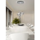 TRIO 325710207 LED Pendelleuchte Logan 1x45W | 4000L | 3000K | IP20 - 3-Phasen-dimmbar, höhenverstellbar, Nickel