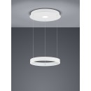 TRIO 325710231 LED Pendelleuchte Logan 1x45W | 4000L | 4000K | IP20 - 3-Phasen-dimmbar, höhenverstellbar, weiß