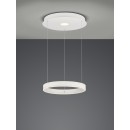 TRIO 325710231 LED Pendelleuchte Logan 1x45W | 4000L | 4000K | IP20 - 3-Phasen-dimmbar, höhenverstellbar, weiß