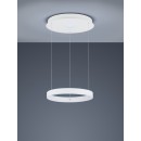 TRIO 325710231 LED Pendelleuchte Logan 1x45W | 4000L | 4000K | IP20 - 3-Phasen-dimmbar, höhenverstellbar, weiß