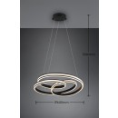 Trio 326210132 LED Hängende Deckenleuchte Yara 1x60w | 7200lm | 2300 + 3000 + 4000K - Einstellbare Höhe, DIP-Schalter, 3-Phasen-Dimmen, schwarz