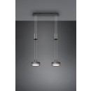 Trio 326510242 LED Hängende Deckenleuchte Franklin 2x9w | 2100lm | 3000K - 3-Phasen-Dimmen, einstellbare Höhe, Anthrazit