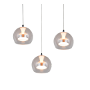 Trio T331630306 LED Pendelleuchte FLYNT  | 8W integrierte LED-Quelle | 3x880lm | 2300+3000+4000K | Seilleuchte | Trio - SwitchDimmer | chrom | klar