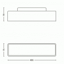 Philips Wand- und Deckenanbauleuchte Leuchtstofflampe 1x36W PEACE 2G11 - weiß