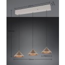 Trio 336210365 LED Pendelleuchte LAGUNA | 5W integrierte LED-Quelle | 500lm | 2300+3000+4000K