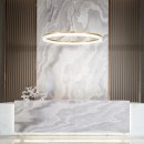 Ideal lux 343402 LED Pendelleuchte CROWN  | 21W integrierte LED-Quelle | 1620lm | 3000K | Seilleuchte | weiß