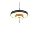 Trio T340210180 LED Pendelleuchte KEATON | 10W integrierte LED-Quelle | 1x1200lm | 2300+3000+4000K | Trio - SwitchDimmer | schwarz | gold