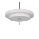 Trio T340219176 LED Pendelleuchte KEATON  | 34W integrierte LED-Quelle | 1x4000lm | 2300+3000+4000K | Seilleuchte | Trio - SwitchDimmer | grau