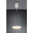 Trio T340219176 LED Pendelleuchte KEATON  | 34W integrierte LED-Quelle | 1x4000lm | 2300+3000+4000K | Seilleuchte | Trio - SwitchDimmer | grau