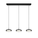 Trio 340910332 LED-Deckenpendelleuchte Tray 3x10W | 3600lm | 3000K - höhenverstellbar, dimmbar, schwarz