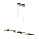 Trio 341210305 LED Pendelleuchte Blaze 1x35W | 4300lm | 2300K+3000K+4000K - 3-Phasen-Dimmung, DIP-Schalter, höhenverstellbar, Aluminium