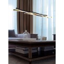 Trio 341210308 LED Pendelleuchte Blaze 1x35W | 4300lm | 2300K+3000K+4000K - 3-Phasen-Dimmung, DIP-Schalter, Höhenverstellbar, Schwarz, Messing