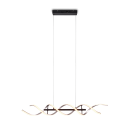 Trio 341810205 LED-Deckenpendelleuchte Sequence 1x45W | 5600lm | 2300K+3000K+4000K - höhenverstellbar, DIP-Schalter, 3-Phasen-Dimmung, schwarz, Aluminium