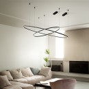 Ideal lux 370569 LED Pendelleuchte ORACLE  | 81W integrierte LED-Quelle | 4560lm | 3000K | verstellbar | Seilleuchte | bronze