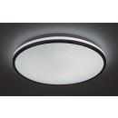 Rabalux 3478 LED-Deckenleuchte Linden 1x50w | 4500lm | 3000-6500K - Dimmbare, Fernbedienung, Timer, Nacht über Nacht, Stellar-Effekt, Chrom, weiß