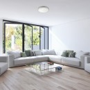 Rabalux 3478 LED-Deckenleuchte Linden 1x50w | 4500lm | 3000-6500K - Dimmbare, Fernbedienung, Timer, Nacht über Nacht, Stellar-Effekt, Chrom, weiß