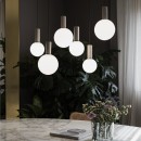 Ideal lux 349206 LED Pendelleuchte ODEON  | 8W integrierte LED-Quelle | 680lm | 3000K | Seilleuchte | weiß
