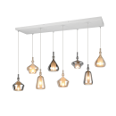 Trio T349400817 Pendelleuchte ALDEA  | 8x10W E14 | Seilleuchte | gelb | weiß | buntfarbig