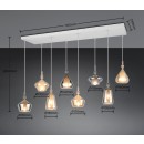 Trio T349400817 Pendelleuchte ALDEA  | 8x10W E14 | Seilleuchte | gelb | weiß | buntfarbig