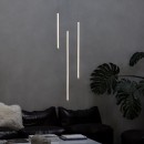 Ideal lux 352688 LED Pendelleuchte TUBIX  | 15W integrierte LED-Quelle | 1430lm | 3000K | Seilleuchte | weiß