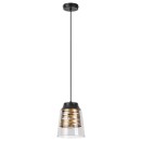 Rabalux 3543 Hängende Deckenleuchte Zenaida 1x60w | E27 - schwarz, Gold