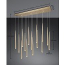 Trio SELECT  354811579  LED Pendelleuchte CALA  | 15z3,8W integrierte LED-Quelle | 15x450lm | 2300+3000+4000K