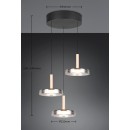 Trio T354930332 LED Pendelleuchte CELESTE  | 3x7,5W integrierte LED-Quelle | 3x750lm | 3000K