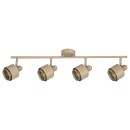 Rabalux 3550 Spotleuchteleuchte Fedora 4x40w | E14- Hellbraun, golden