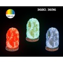 Rabalux 3680 LED Tischdekoleuchte Wasabi 1x1W | RGB - USB, orange, Holz