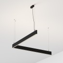 Ideal lux 368832 LED Pendelleuchte STEEL  | 38W integrierte LED-Quelle | 3050lm | 3000K | verstellbar | Seilleuchte | weiß