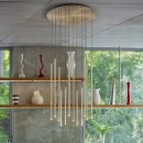 Ideal lux 371146 LED Pendelleuchte LOOK  | 31W integrierte LED-Quelle | 2300lm | 3000K | verstellbar | Seilleuchte | schwarz