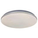 Rabalux 3875 LED Badezimmerleuchte Deckenleuchte Toma 1x30w | 2100lm | 4000k | IP44 - Star Effect, Chrom, weiß