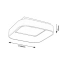 Rabalux 3926 LED-Deckenleuchte Adeline 1x28w | 1800lm | 3000-6000K - Dimmable, Fernbedienung, Grau, weiß