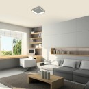Rabalux 3926 LED-Deckenleuchte Adeline 1x28w | 1800lm | 3000-6000K - Dimmable, Fernbedienung, Grau, weiß