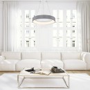 Rabalux 3929 LED Hängende Deckenleuchte Adeline 1x24w | 1500lm | 3000-6000K - Dimmable, Fernbedienung, Grau, weiß