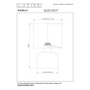 Lucide L105160138 Tischlampe WOOLLY  E14