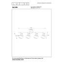 Lucide 77979/04/30 BJORN Deckenstrahler 4xE14 - schwarz