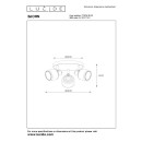 Lucide 77979/13/02 BJORN Deckenstrahler D380mm 3xE14 - Messing