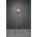 TRIO 409000167 Stehleuchte Ivar 1x40W | E27 | IP20 - Fußschalter, höhenverstellbar, Nickel