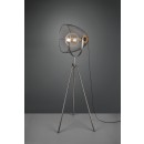 TRIO 409000167 Stehleuchte Ivar 1x40W | E27 | IP20 - Fußschalter, höhenverstellbar, Nickel