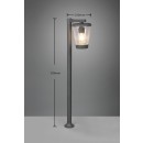 Trio 411060142 Sockelleuchte Cavado 1x40w | E27 | IP44 - Anthrazit