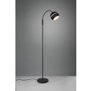 Trio 413300132 Fletcher Stehleuchte 1x10w | E14 - Flexibler Arm, Netzschalter, matt schwarz