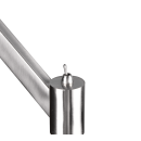 Trio 414400107 Stehleuchte Cassio 1x60W | E27 - Nickel, weiß