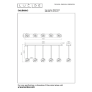 Lucide L134971602 LED Pendelleuchte DILENKO  | 5x3,5W integrierte LED-Quelle | 5x140lm | 2700K