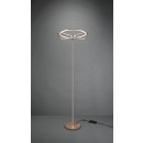 TRIO 421210108 LED Stehleuchte Charivari 1x31W | 3700L | 3000K | IP20 - dimmbar, Fußschalter, Messing