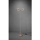 TRIO 421210108 LED Stehleuchte Charivari 1x31W | 3700L | 3000K | IP20 - dimmbar, Fußschalter, Messing