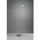 Trio 423310107 LED Stehleuchte Monza 1x12w | 1400lm | 2300 + 3000 + 4000K - Flexibler Arm, dimmbare, Speicherfunktion, Matt-Nickel